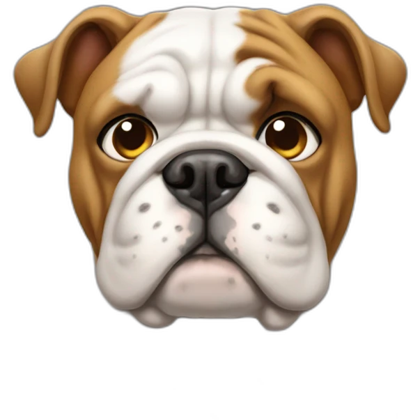 Dog Bulldog full body emoji