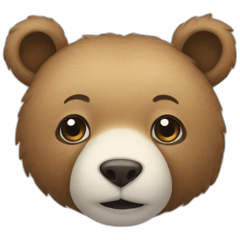 Ours avec un cœur emoji