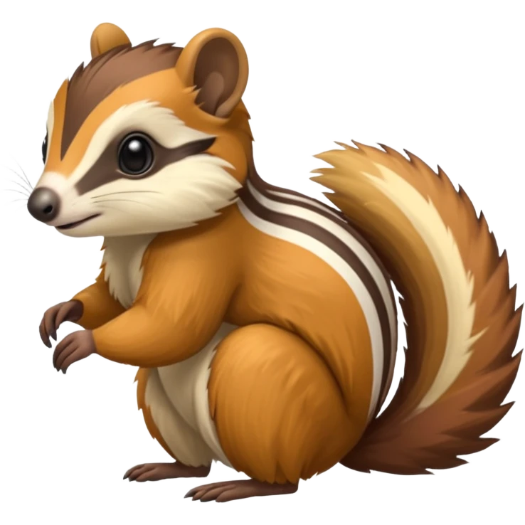 Cacomistl-Anteater-Squirrel-Tamarin-Numbat-hybrid (full body) emoji