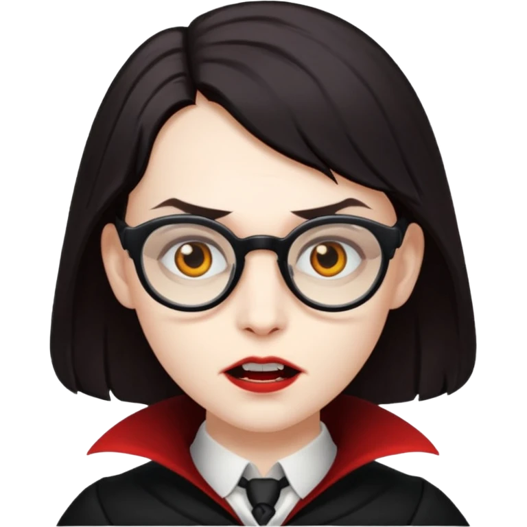 spectacled vampire emoji