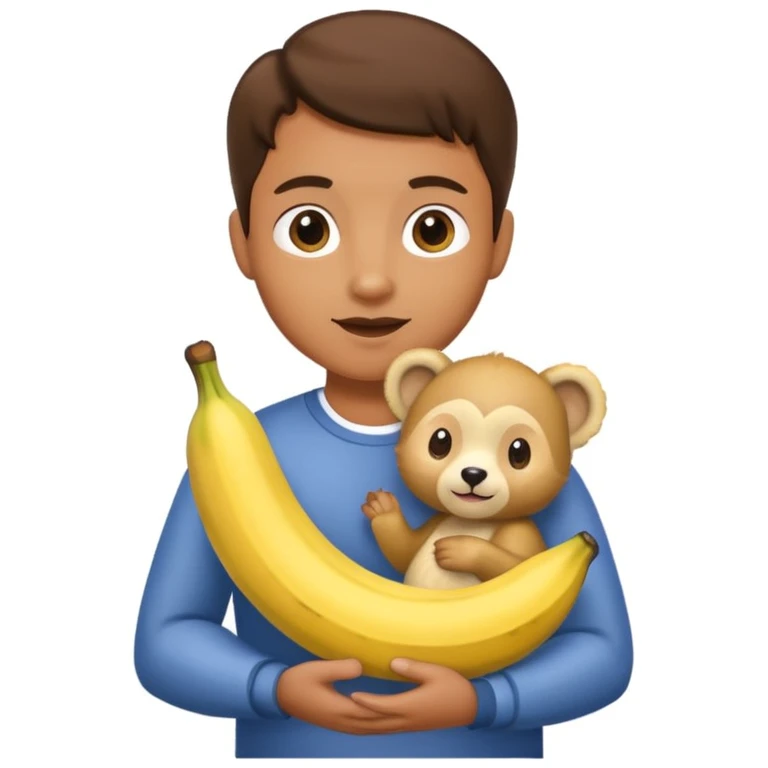 Cub cul avec une banane  emoji