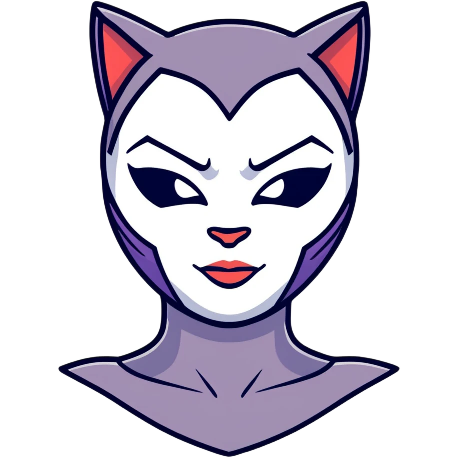 Catwoman face emoji