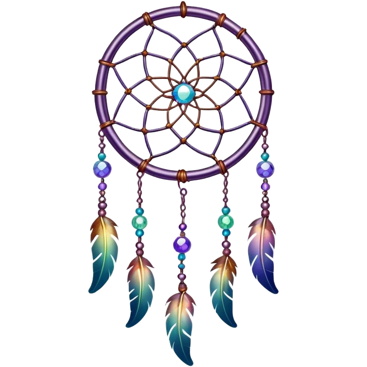 Iridescent Dreamcatcher-suncatcher emoji