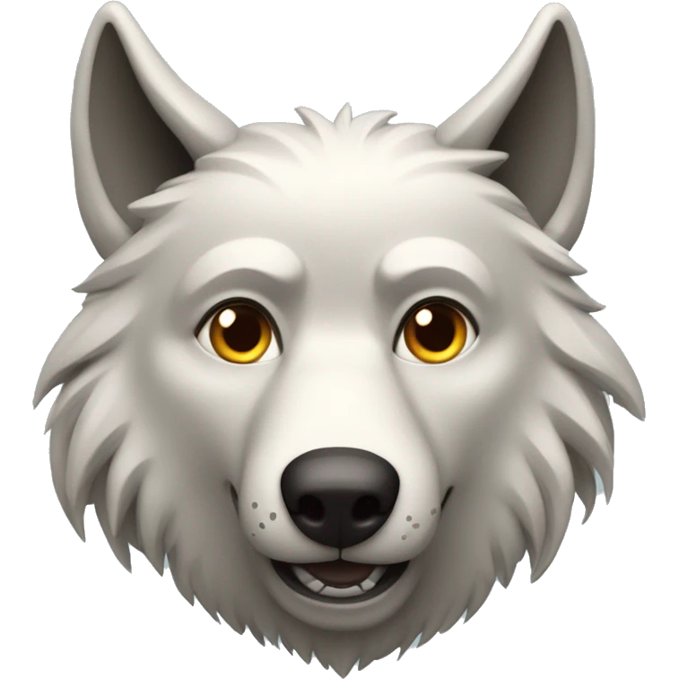Crazy wolf with text «Вовк Максим » emoji