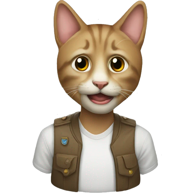рыжий кот пушистый emoji