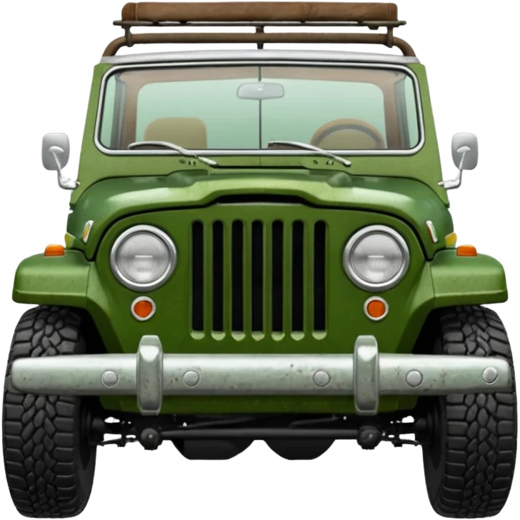 jeepster commando without top with straight hood emoji