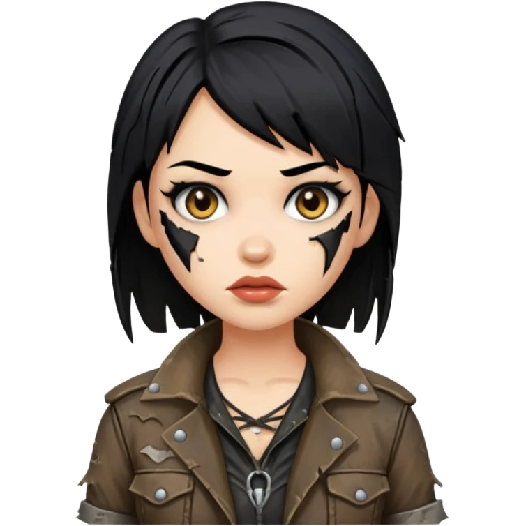 Lucy (black hair) from the Fallout TV show emoji