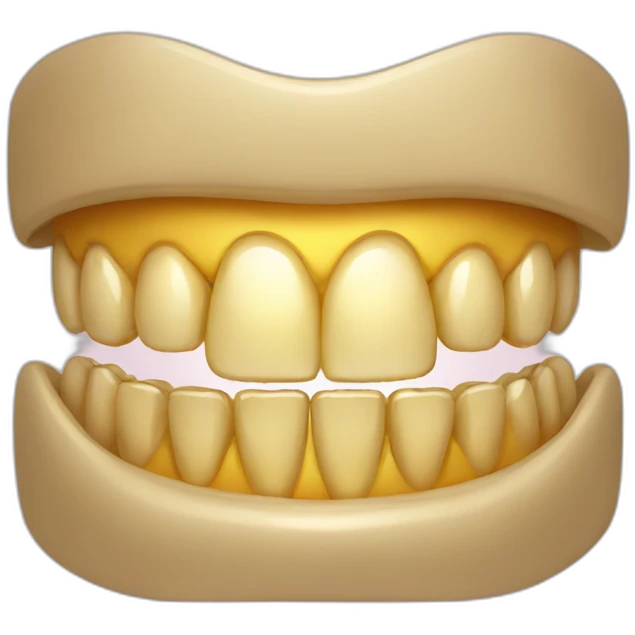 Golden teeth emoji