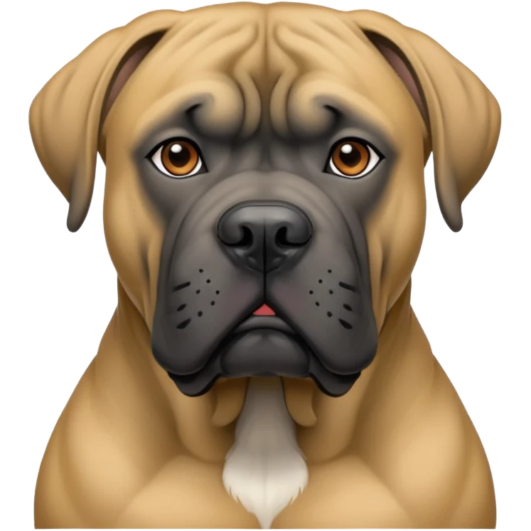 Tan came corso with black snout emoji