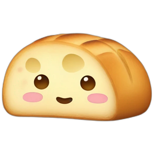 kawaii bread emoji