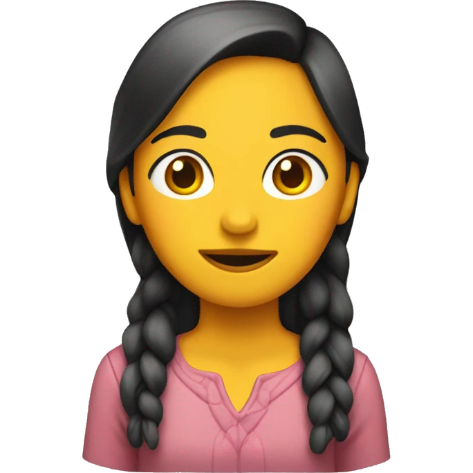 chica colorada emoji