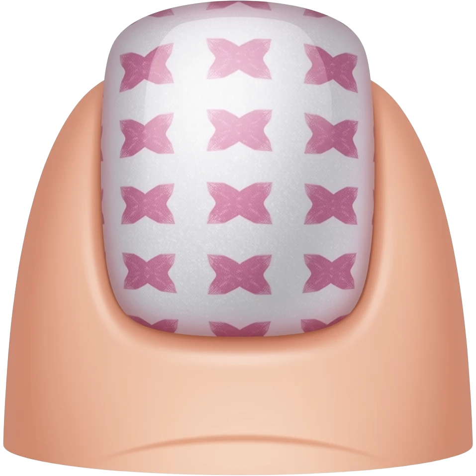 Painting a single toenail with nail varnish emoji