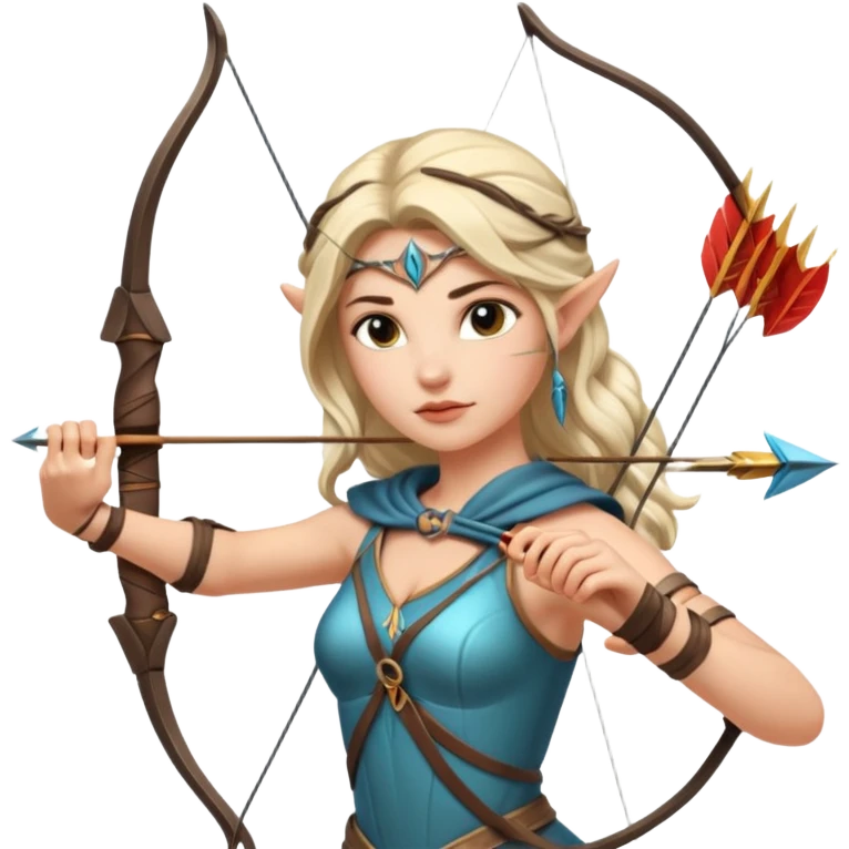 Warrior goddess archer emoji