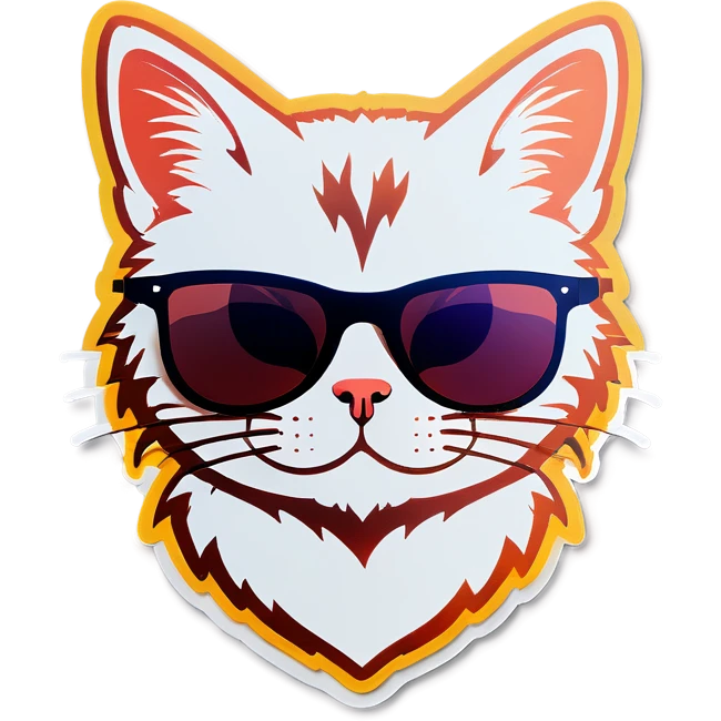 Cat with sunglasses emoji