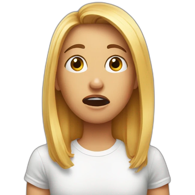 My friend in a shock emoji
