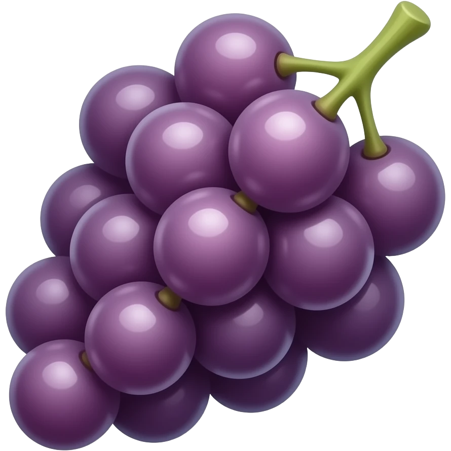 Kawaii guapurú uvas puequeñas emoji