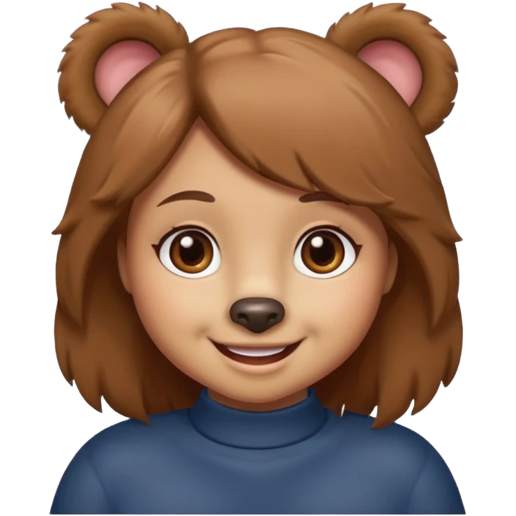 cute female bear emoji