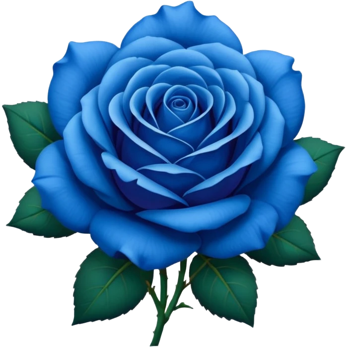 Blue rose emoji