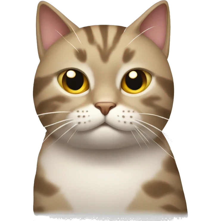Cat looking beaten with stars around this head and looking goofy emoji