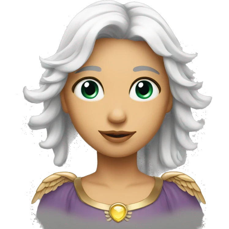 un angel con anteojos emoji