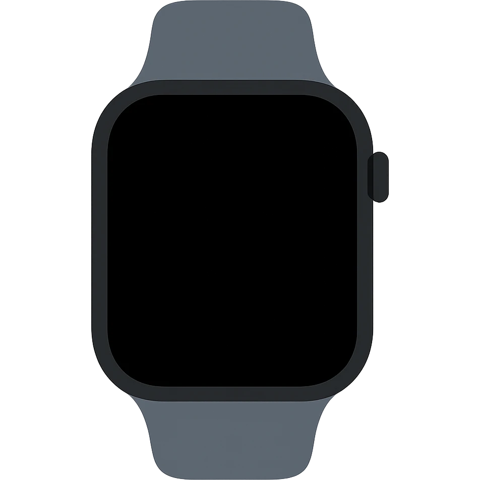 black apple watch emoji