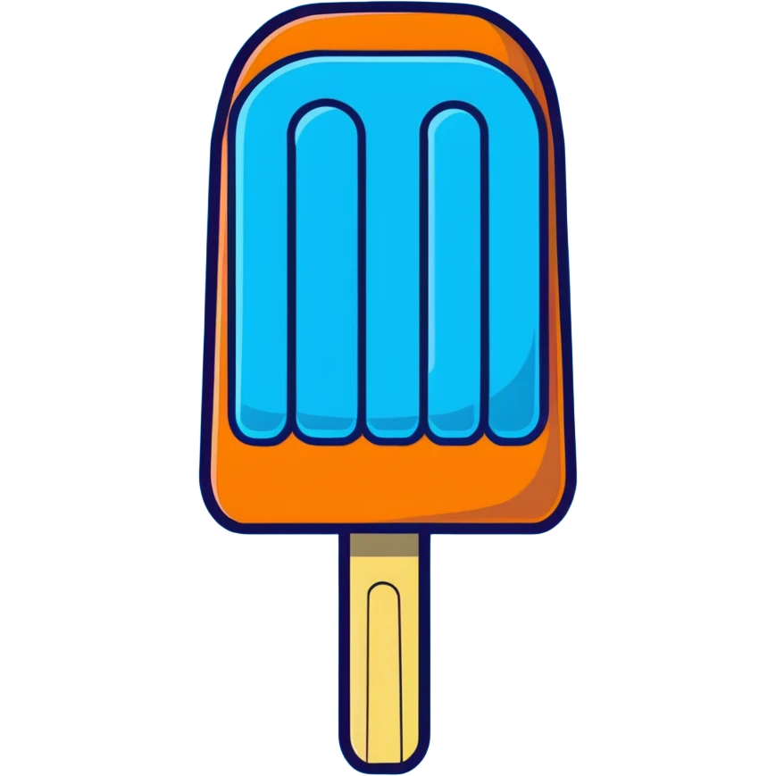 blue popsicle emoji