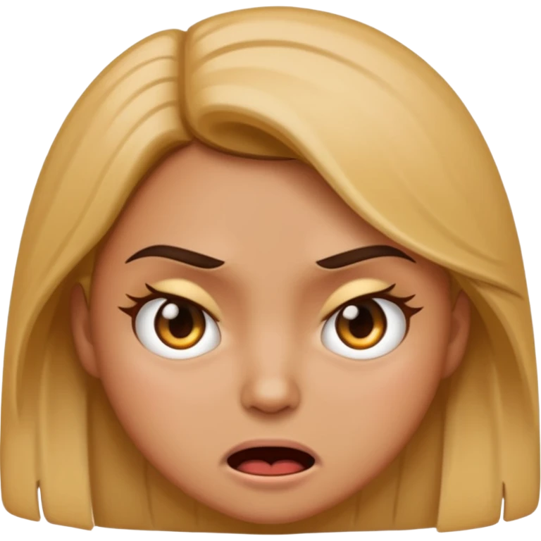 Make girl emoji who is angry with her bestie emoji