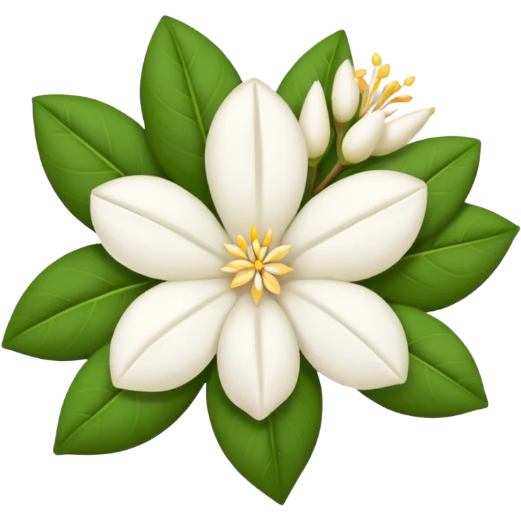 dry indian jasmine flower without leaf in emoji format  emoji