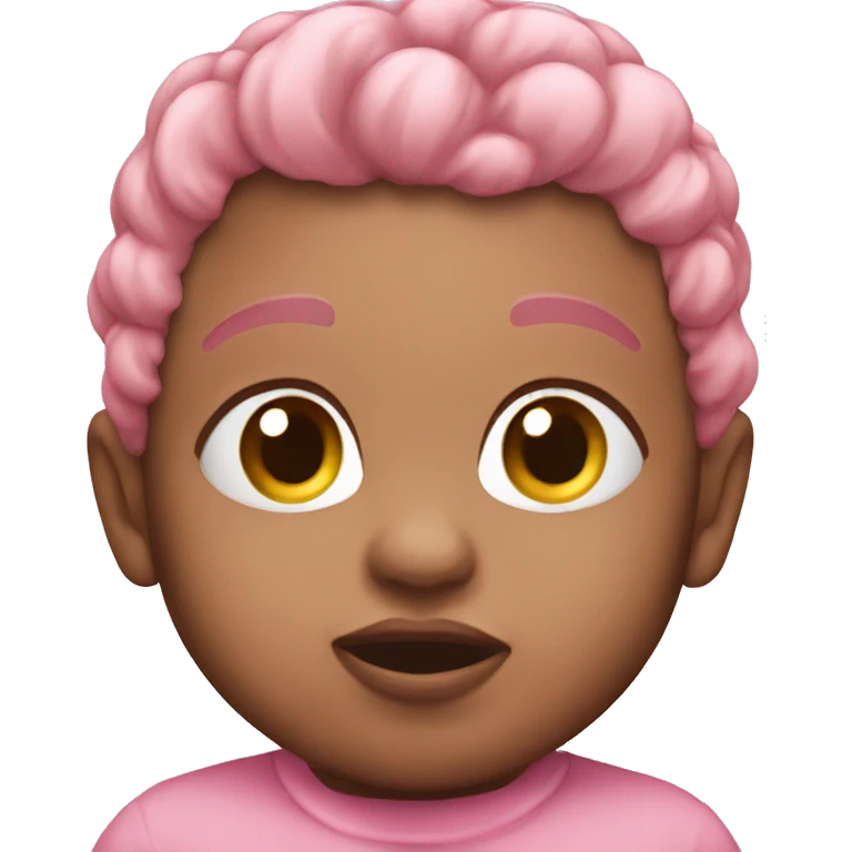 Baby pink blow emoji
