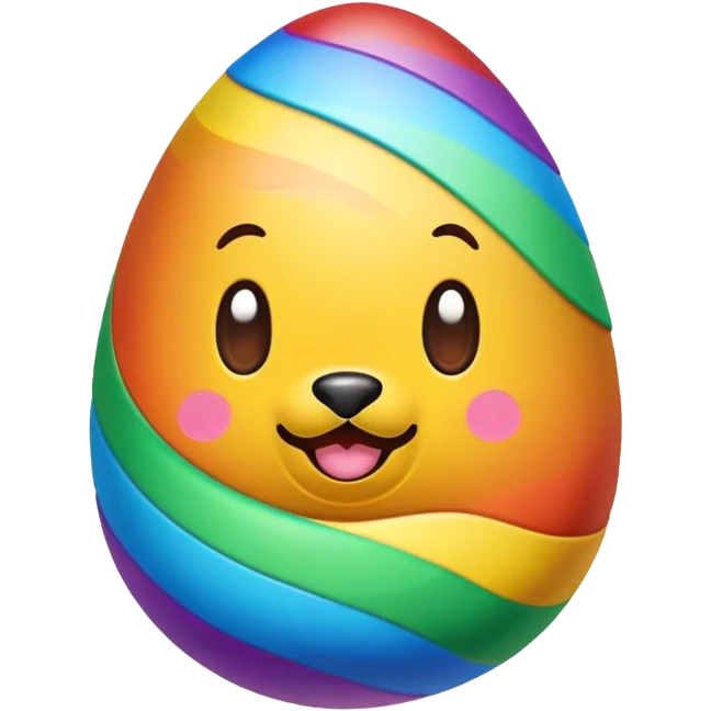 easter rainbow bouncy  poopmoji  emoji