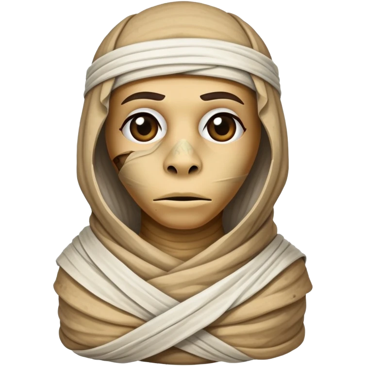 Mummy with a camel hump emoji