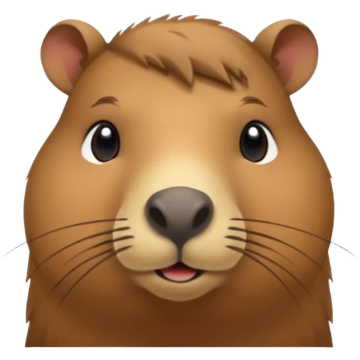 una capibara con mi cara emoji