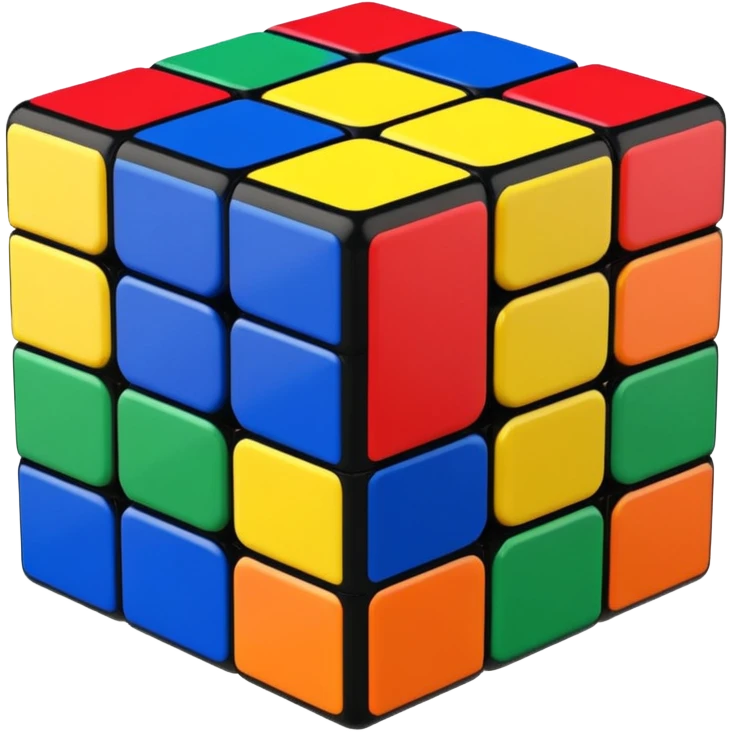 a 3×3 rubik's cube emoji