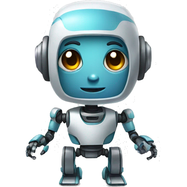 Cute little robot avatar emoji