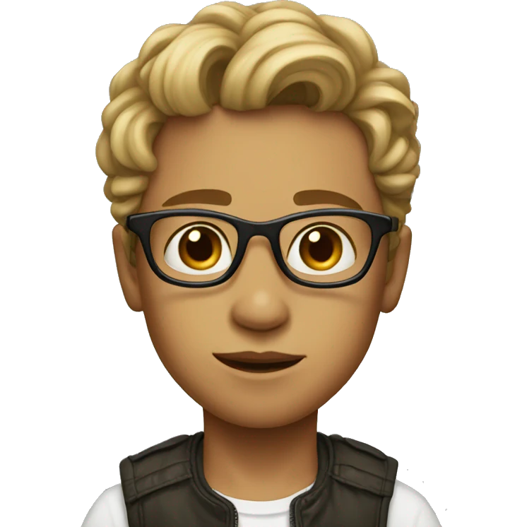 portrait of a stylish boy emoji