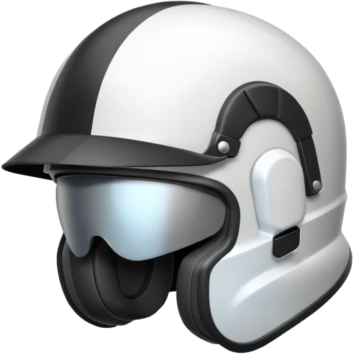 🪖 make this emoji black and white emoji