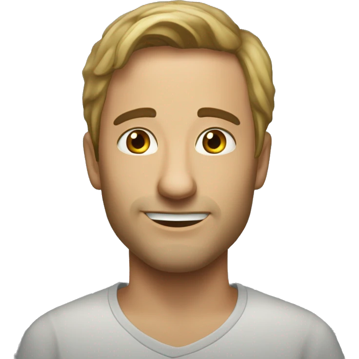 человек кусает медаль и улыбается emoji