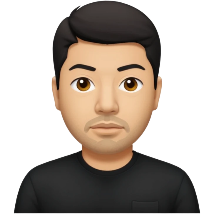Chino Moreno with black shirt emoji