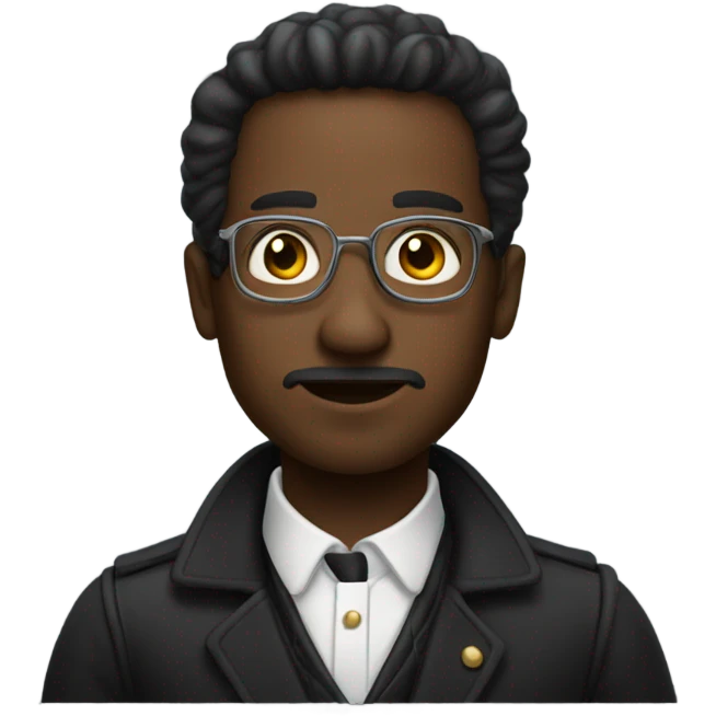Black Time traveler  emoji