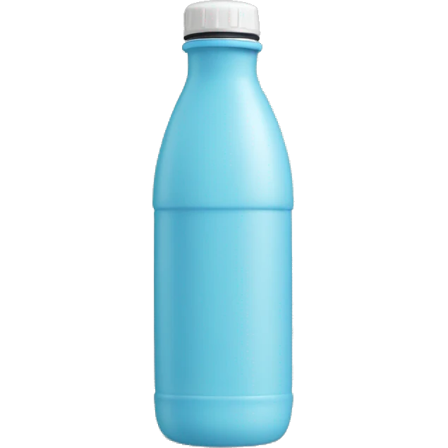 A cream water bottle emoji