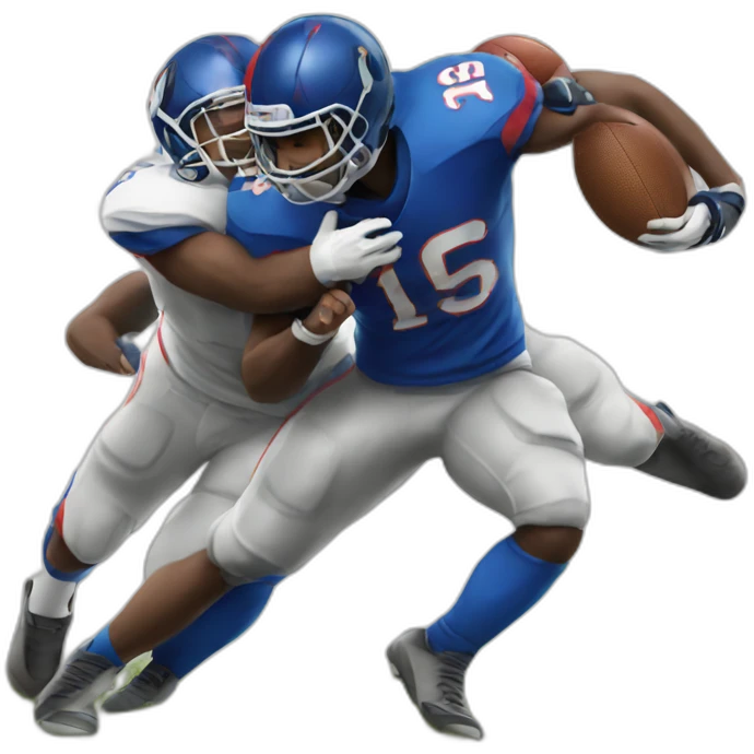 Football player being tackled emoji