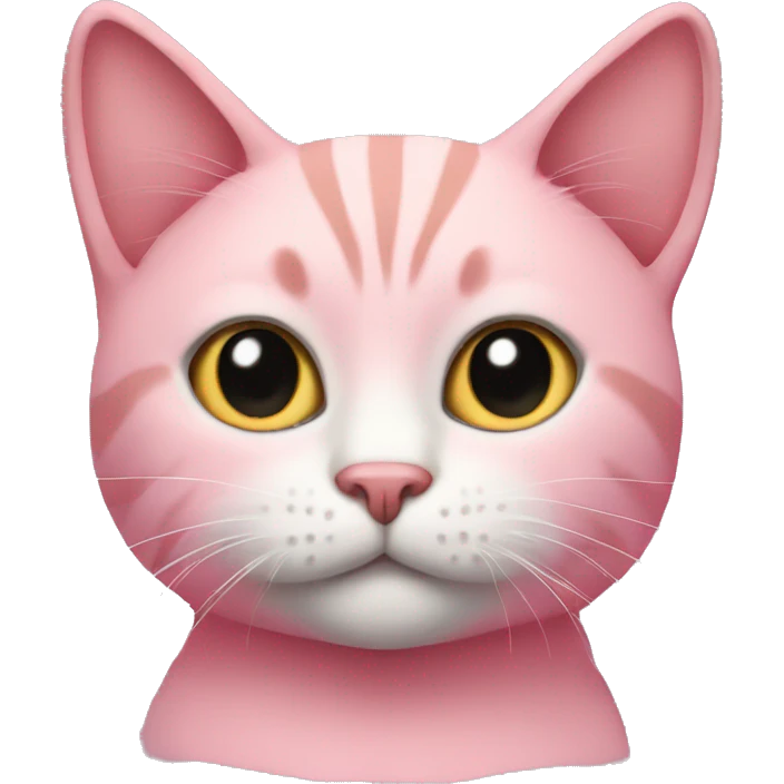 Cat with a pink crop top emoji