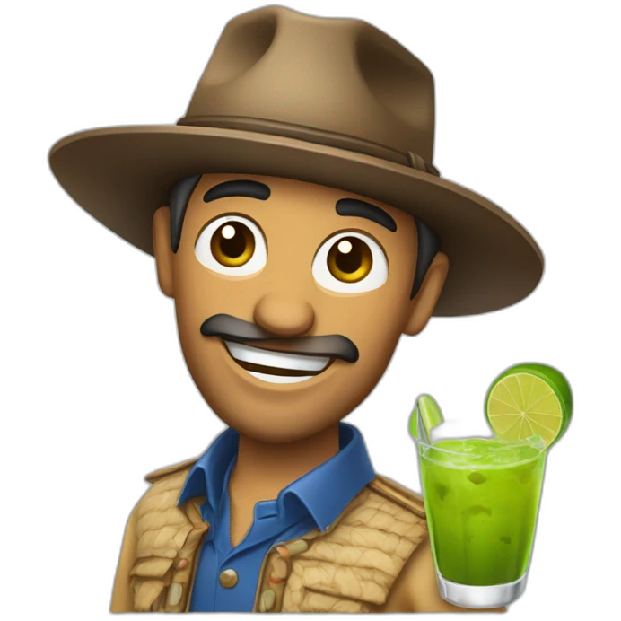 Gaucho with caipirinha emoji