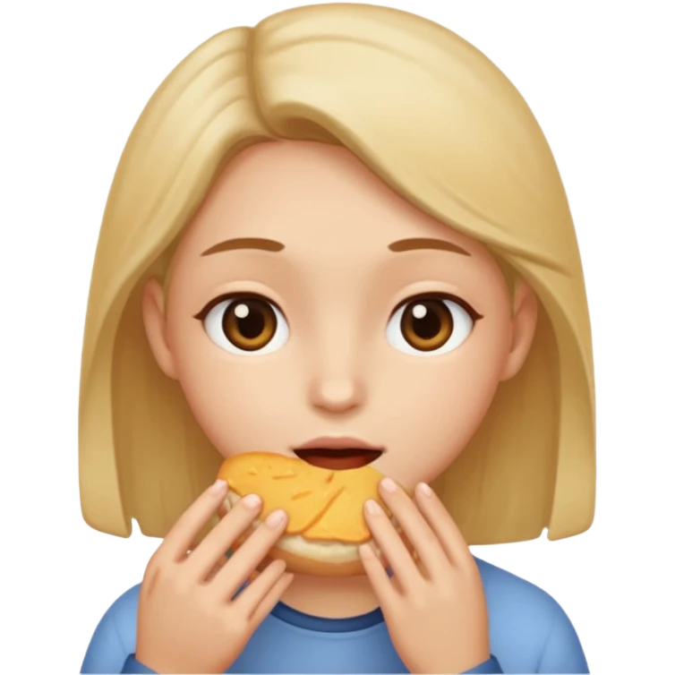 It's like having your cheeks gently pressed by fingers while you're eating. emoji
