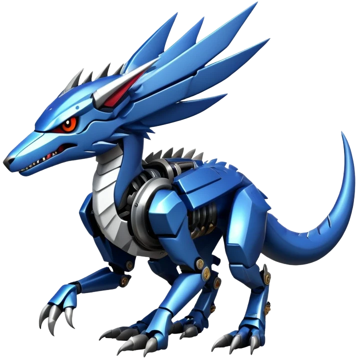 Edgy Futuristic Mechanical Sergal-raptor-nargacuga-vernid emoji