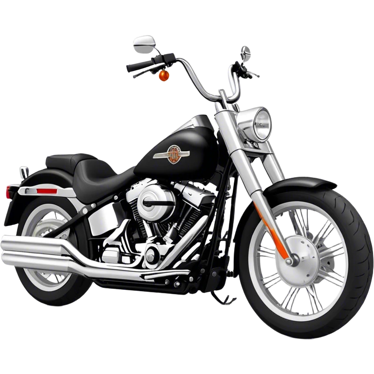 Harley-Davidson Cruiser - Harley-Davidson Softail (Model Year: 2021) (Iconic colour: Black) emoji