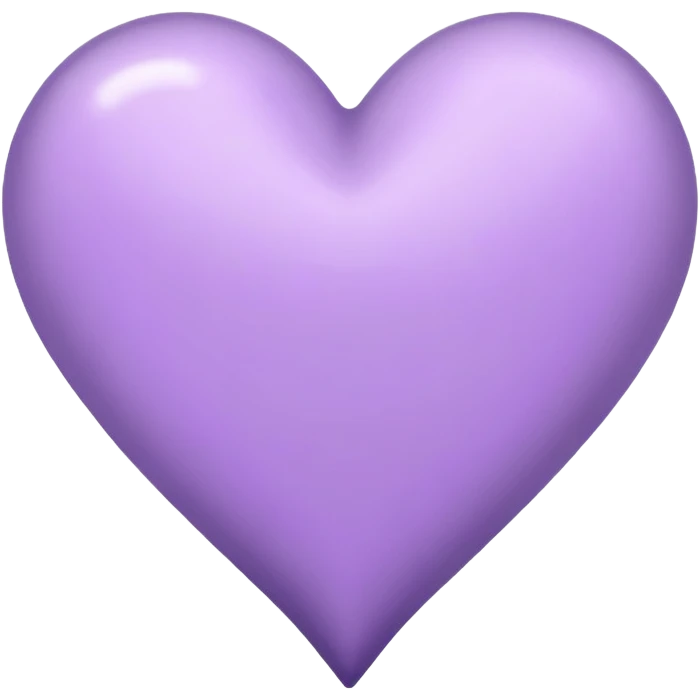 Lavender heart emoji