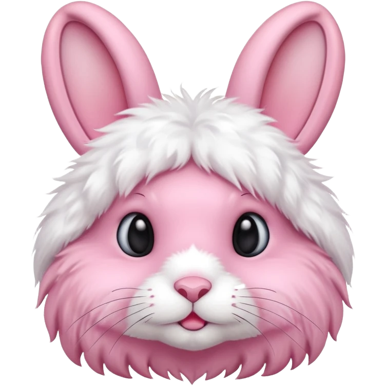 pink rabbit, simple, cute emoji