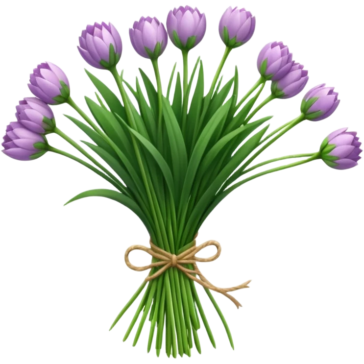 chives herb bouquet emoji
