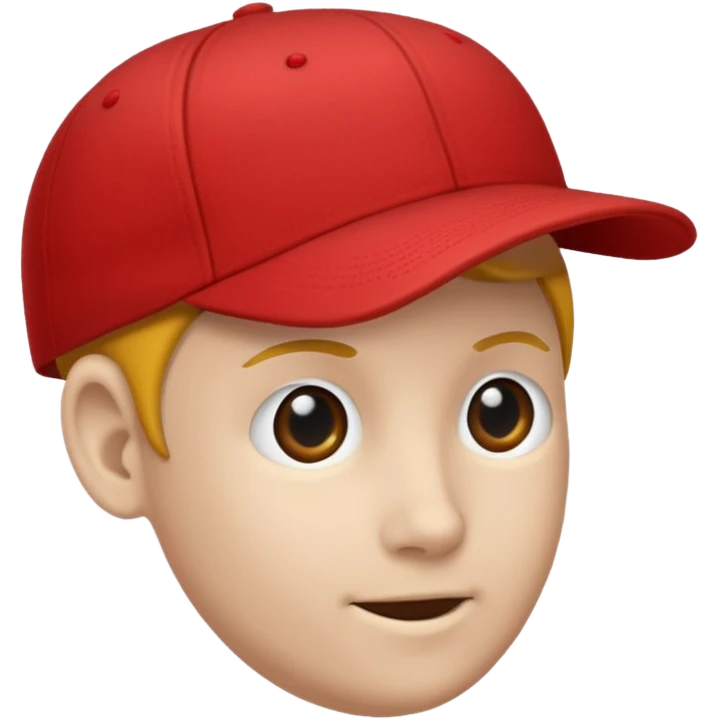 red baseball hat emoji